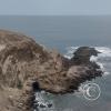 View of the rocky coast