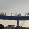Camana sign in the Plaza de Armas