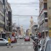 Av. San Jose looking toward Catedral de Santa María at the Plaza de Armas
