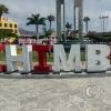 Chimbote sign in the Plaza de Armas (2)