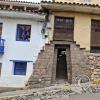 15th century Inka block wall with 16th Spanish structure built on top of it
