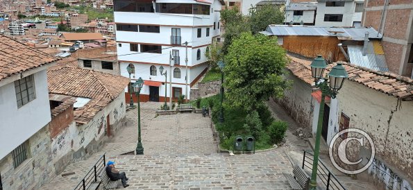 Looking down from Av Apurimac
