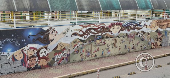 Mural along Av Mateo Pumacahua near Av Tupac Amaru