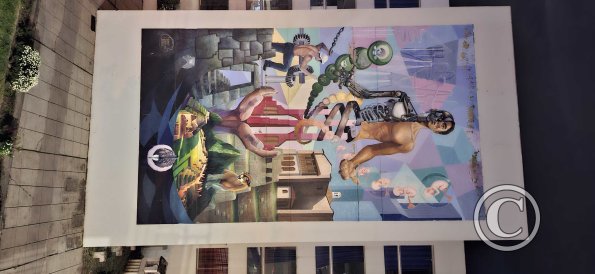 Mural at Av de la Cultura and Pasaje Cahuide