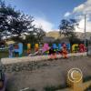 Huanuco sign in Parque Laguna Viña del Río at Calle Vina del Rio y Carretera a Huanuco Este