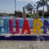 Huarmey sign at Av. Panamericana Norte y Calle Quilpe - bus terminal