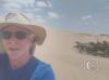 View from a sand dune outside of Huacachina