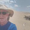 View from a sand dune outside of Huacachina