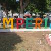 Imperial sign in the Plaza de Armas