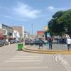 Plaza de Armas from Jiron El Carmen y Calle 2 de Mayo