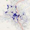 Jaen 2023 walking route with photo locations