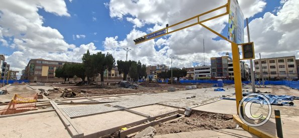 Plaza de Armas renovation work