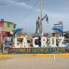 La Cruz sign, western entrance to the town