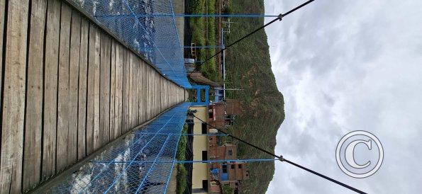 Footbridge across Rio Lircay