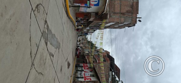 Jiron 6 de Agosto from the Plaza de Armas
