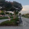 Parque del Caminante in the middle of Av. Camana