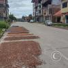Drying cacao on Av. Carlos A. Botto Bernales y Av. Jose Carlos Mariategui