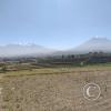 Calle Progreso - view of the Volcano Misti and the Chachani Volcano group