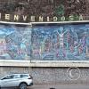 Mural at city entrance on Carretera Cusco-Pisac