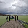 The bay of Puno has lots of algae