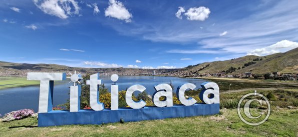 Titicaca name sign on Isla Esteves (2)