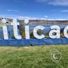 Titicaca name sign on Isla Esteves