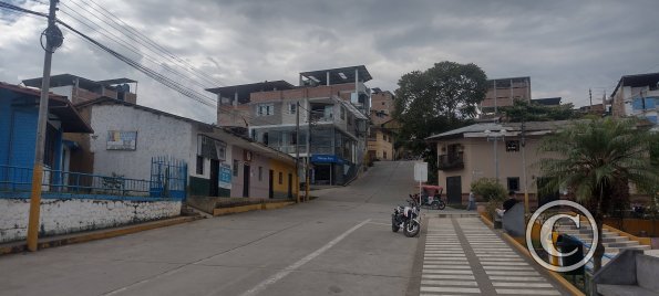 Jiron Simon Bolivar alongside the Plaza de Armas