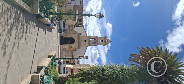 Antigua Catedral de Sicuani at the Plaza de Armas