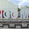 City name sign in Plaza de Armas - central linear park (2)