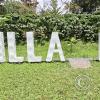 city name sign in Finca de Torre park