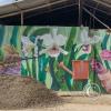 Mural one block from the plaza