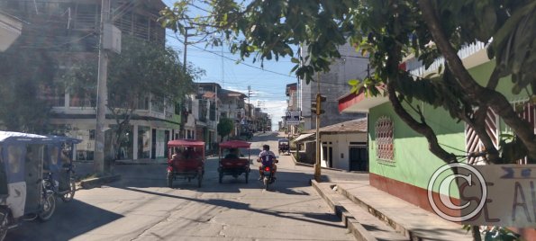 Calle Huallaga from Jiron Francisco Bardales