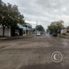 Looking at Av. Coronel Carlos Lecueder from the turning circle at Puente de la Concordia y Av. Coronel Carlos Lecueder