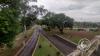 Looking at Parque Paseo 7 De Septiembre from the bridge