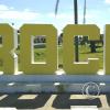 City name sign at town entrance on Route 9